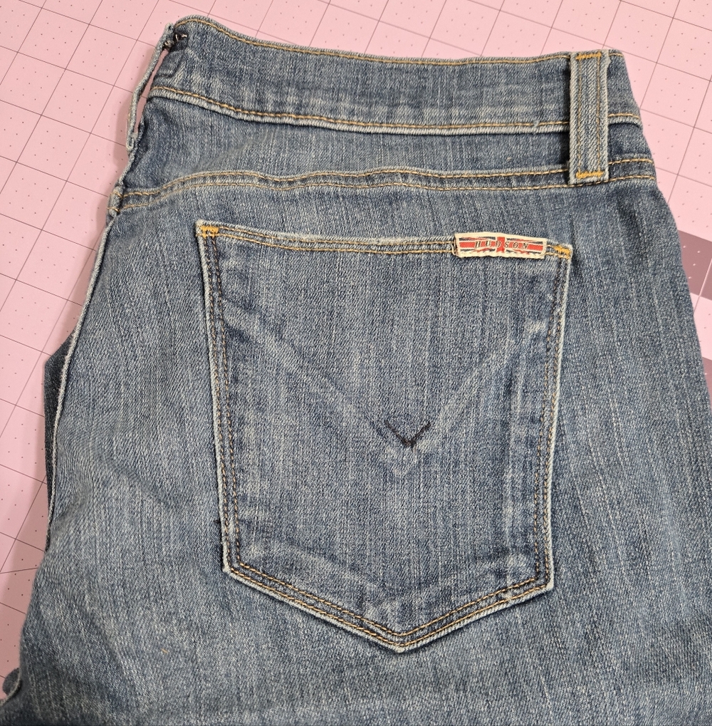 Hudson Denim Jeans Krista Super Skinny Crop Size 30 - Picture 5 of 7